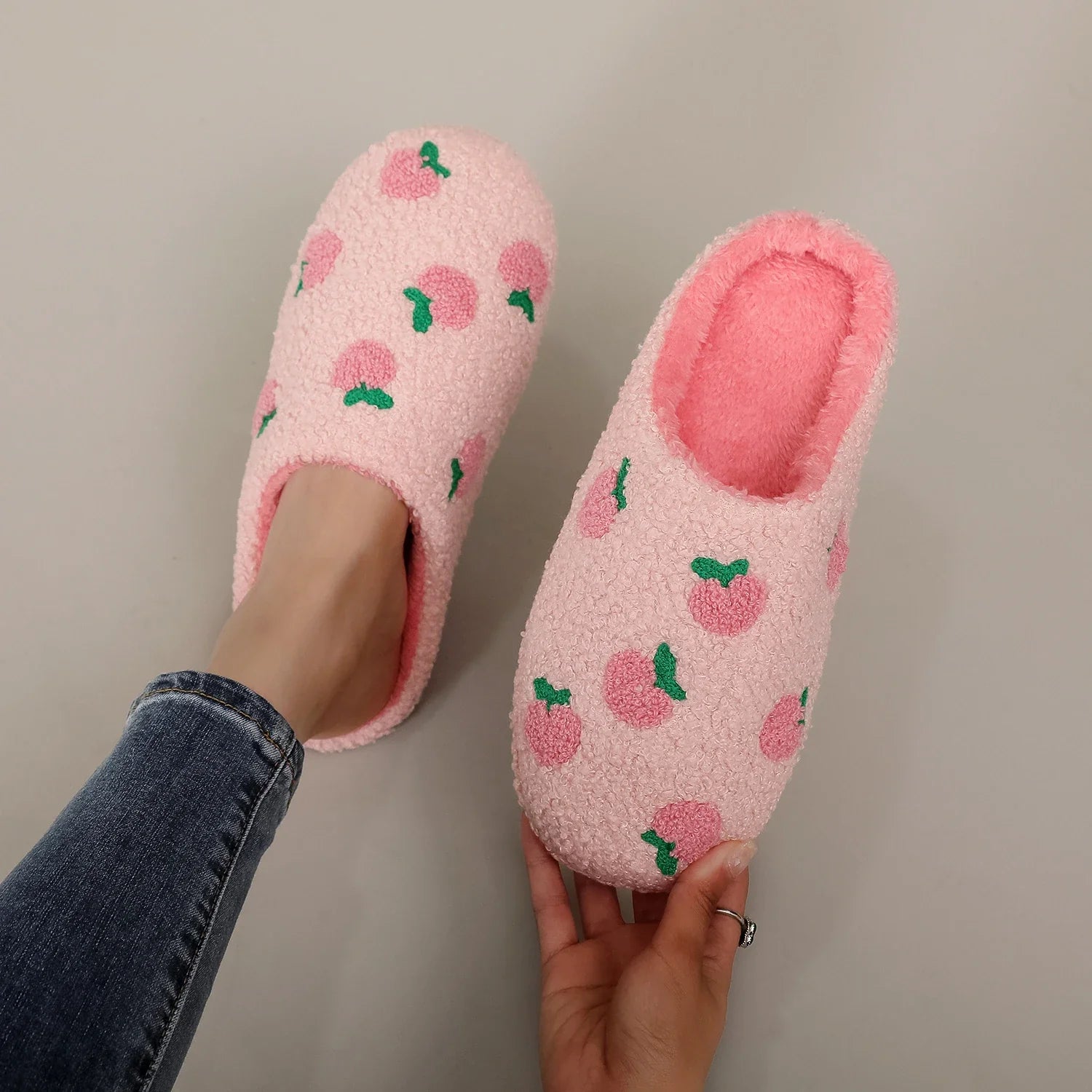 Pantufa Moranguinho rosa