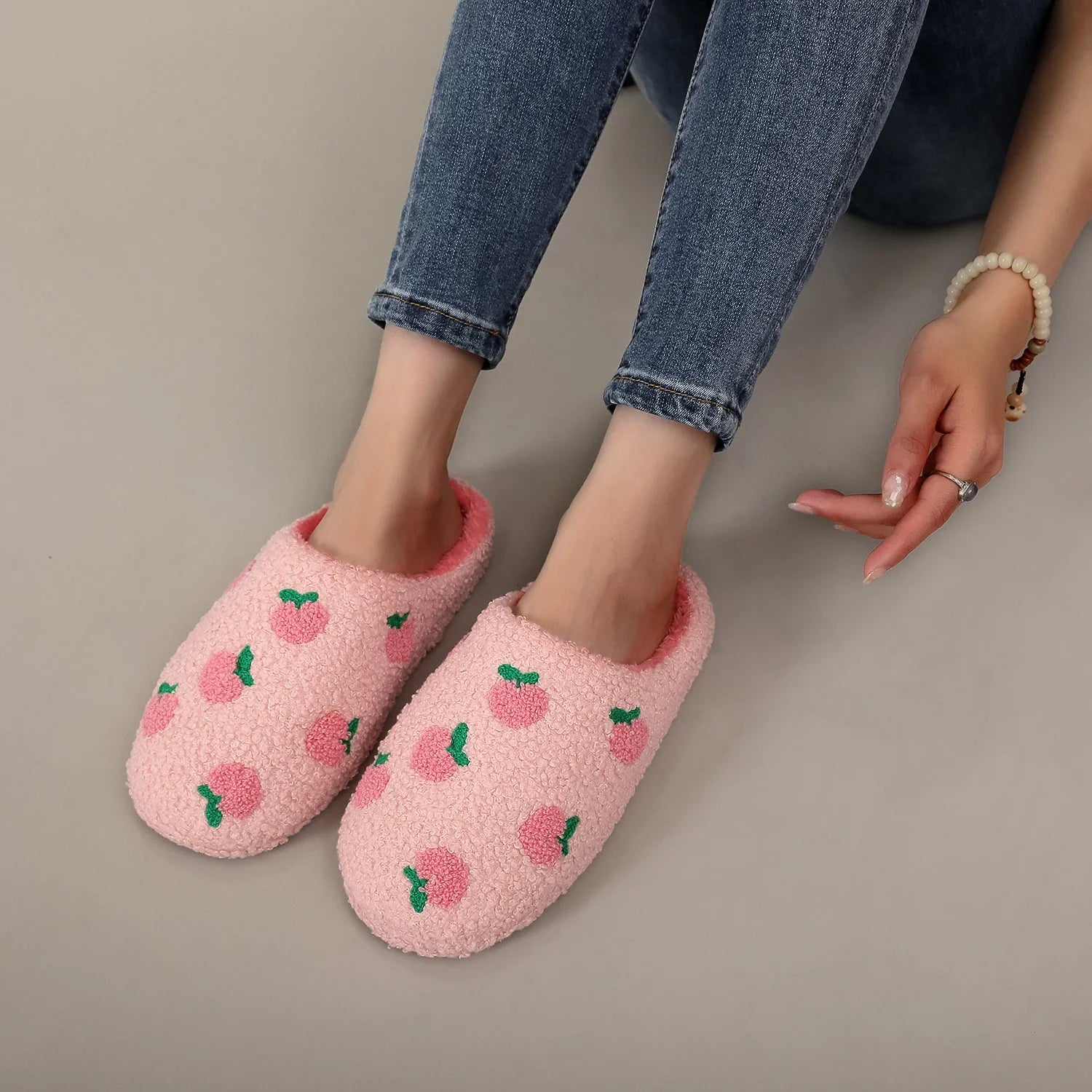 Pantufa Moranguinho rosa