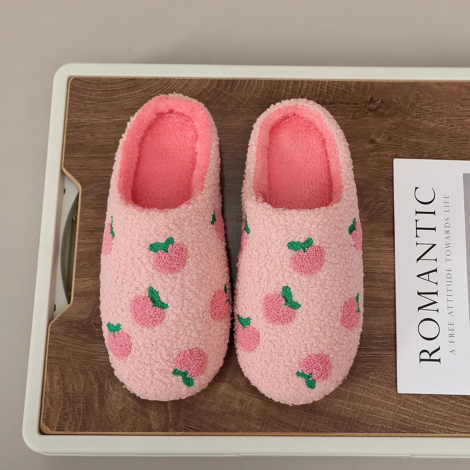 Pantufa Moranguinho rosa
