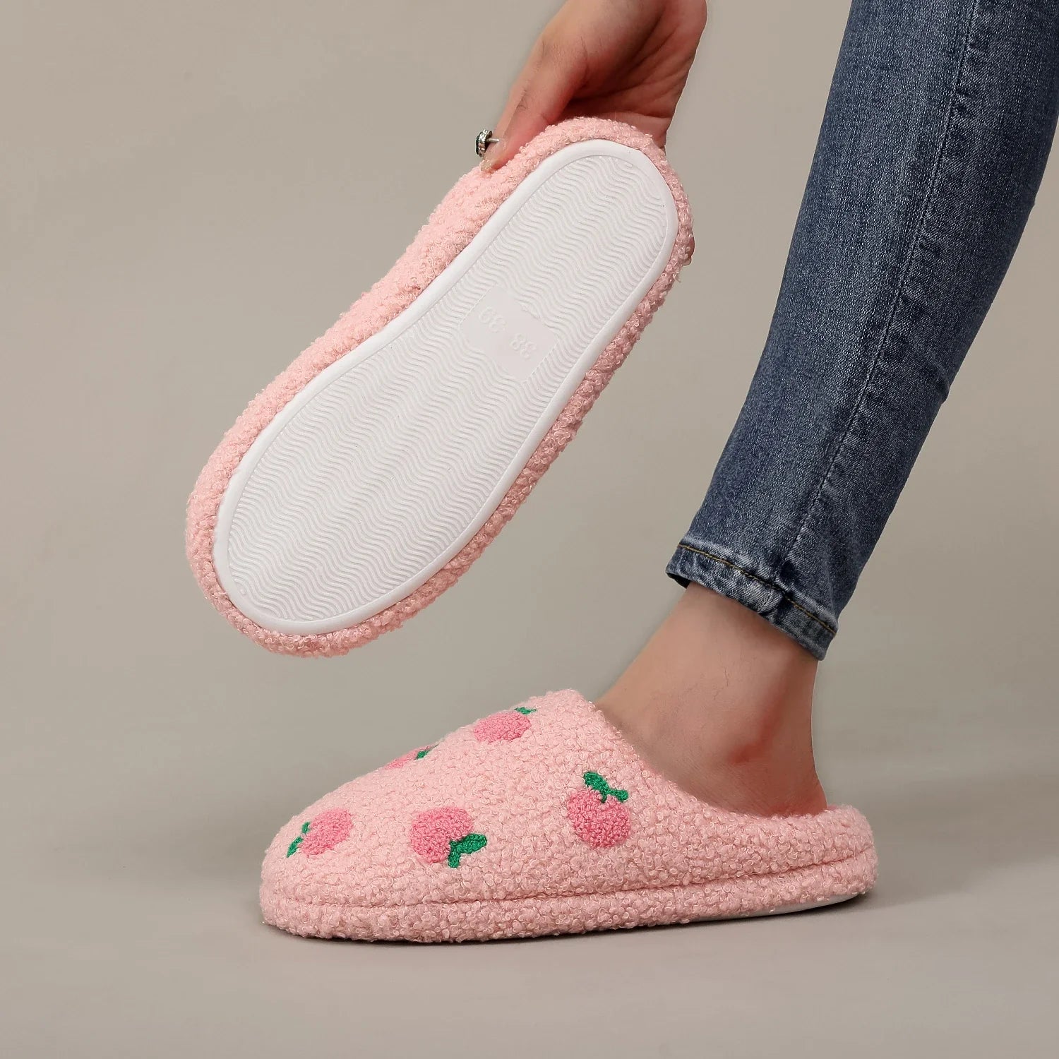 Pantufa Moranguinho rosa
